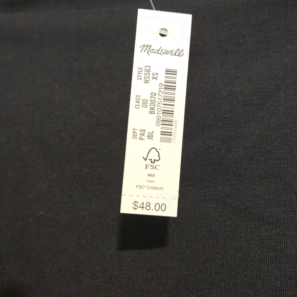 Madewell Short-Sleeve Mockneck Tee - Picture 3 of 4